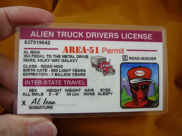 Area 51 Drivers License